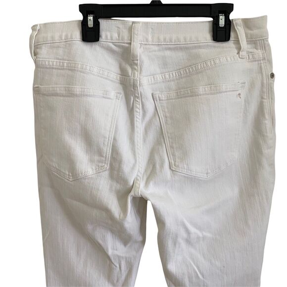 Madewell 31 Skinny Skinny Jeans White Denim Stretch 8" Basic Casual - Picture 8 of 10